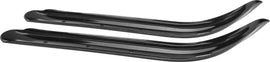 SNO Stuff Pr/Econ Skins Pol Bk S/M 15-4021, black ski skins with adhesive backing, displayed on a flat surface.