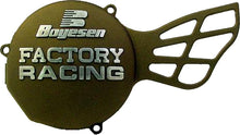 Load image into Gallery viewer, Boyesen Factory Racing magnesium ignition cover with sleek metallic finish, designed for high-performance motorcycle engines.