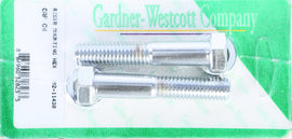 Gardner-Westcott chrome riser bolt with hex cap, 1/2-13 x 2 3/4-inch coarse thread, hardware fastener.