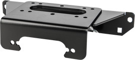 Open Trail winch mount, rugged steel construction with mounting holes, designed for off-road vehicle winch installation.