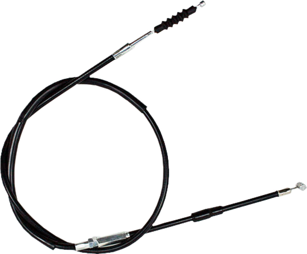 Motion Pro black vinyl clutch cable 70-2058 for motorcycle hydraulic control lines, shown coiled with connectors.