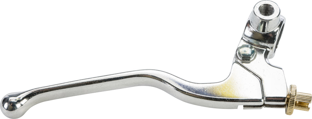 Fire Power silver brake lever assembly with detailed design, shown from a side angle, for motorcycle or bike braking system.