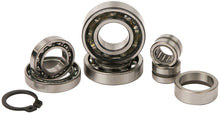 Load image into Gallery viewer, Hot Rods transmission bearing kit for engine, showing metal bearings and components in the kit.