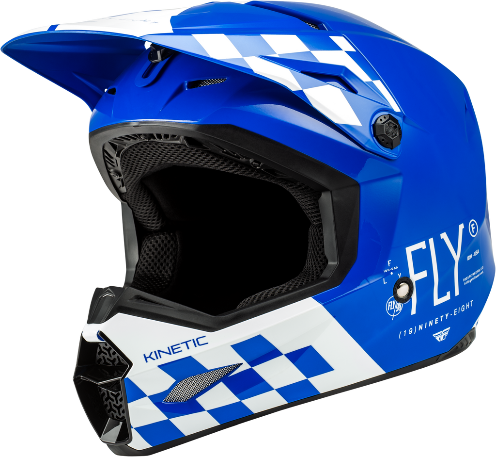 Kinetic Lite Rival Helmet Gloss Blue/White Xl