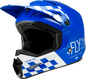 Kinetic Lite Rival Helmet Gloss Blue/White Md