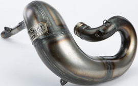 Pro Circuit P/C Works Pipe 792-4009 exhaust for motocross bikes, showing the polished metal pipe and mounting points.