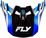 Fly Racing - Formula S Carbon Byte Visor Blue Carbon/Blue/White Yl/Sm - 73-4452VS
