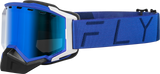 Fly Racing Zone Pro Snow Goggle Blue W/ Blue Mir/Plrzd Smoke Lens 37-50341