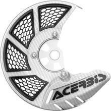Load image into Gallery viewer, Acerbis X-Brake vented white motorcycle brake component with visible vents and mounting points, designed for enhanced braking performance.