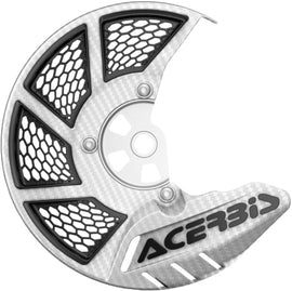 Acerbis X-Brake vented white motorcycle brake lever with ergonomic design and vented construction for improved grip and control.