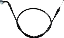 Load image into Gallery viewer, Motion Pro black vinyl throttle cable for motorcycle control lines, featuring durable construction and precise maneuverability.