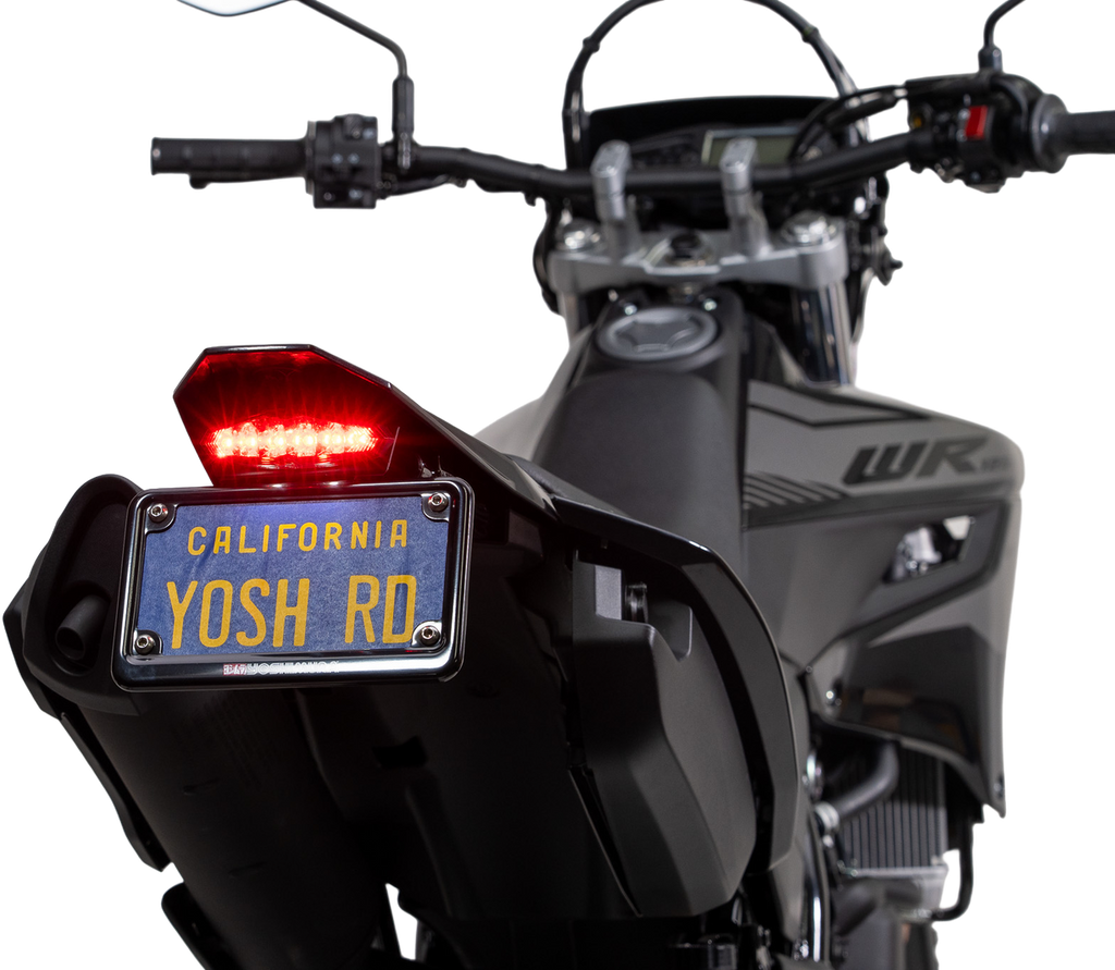 Yoshimura Fender Eliminator V2 Kit for Yamaha YZF 961-9452, showing sleek black body components and mounting hardware.