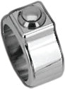 HardDrive Custom Single Switch Kit with chrome finish, featuring a durable switch for computer or electronic device customization.