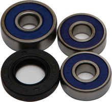 Load image into Gallery viewer, All Balls rear wheel bearing kit 22-51517 with multiple bearings and seals for motorcycle wheel replacement.