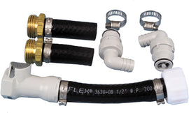 Atlantis engine flush kit 18-0143 showing hoses, connectors, and cleaning components on a white background