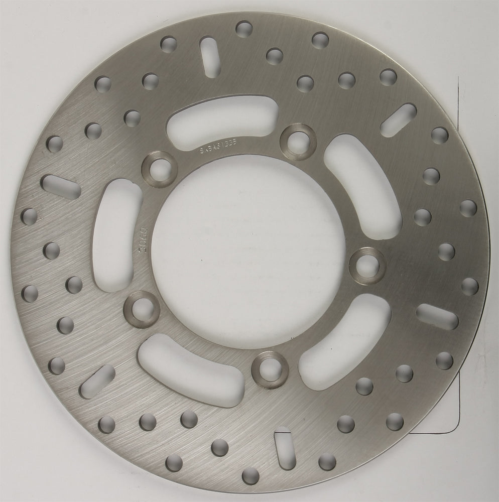EBC Motorcycle Brakes standard brake rotor 15-3060 showing metallic surface and vented design for improved stopping power