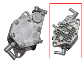 SP1 fuel pump for intake and carburetor system, model 14-22302, shown in the image with metal components and fittings.