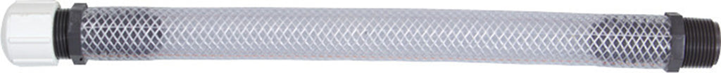 Fire Power 12-inch reinforced filler hose with screw cap, durable accessories for fuel or fluid transfer.