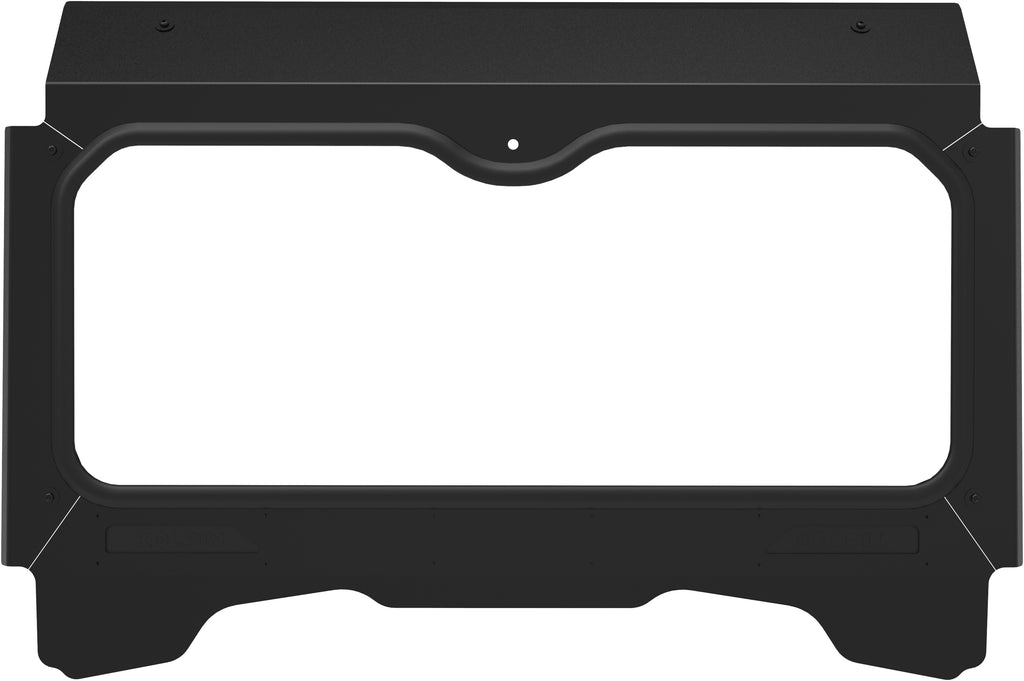 Kolpin glass windshield for off-road vehicles, clear windscreen with metal mounting frame, model Hon 61-3056