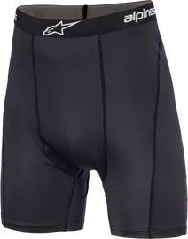 Alpine Star MX Boxer in black, featuring a snug fit with branded logo, designed for motocross comfort and durability.
