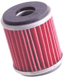 K&N Oil Filter 56-0141, high-performance automotive oil filter with metal end caps and threaded center for easy installation.