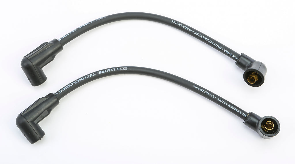 Moroso Ignition Wires Suppression Core Set for 1982-1999 FXR motorcycles, electrical components with black wires and connectors