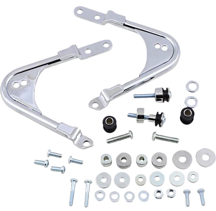 Cobra rear docking kit in chrome for FLH/FLT motorcycles, compatible with 1997-2008 models, body part for custom Harley-Davidson bikes