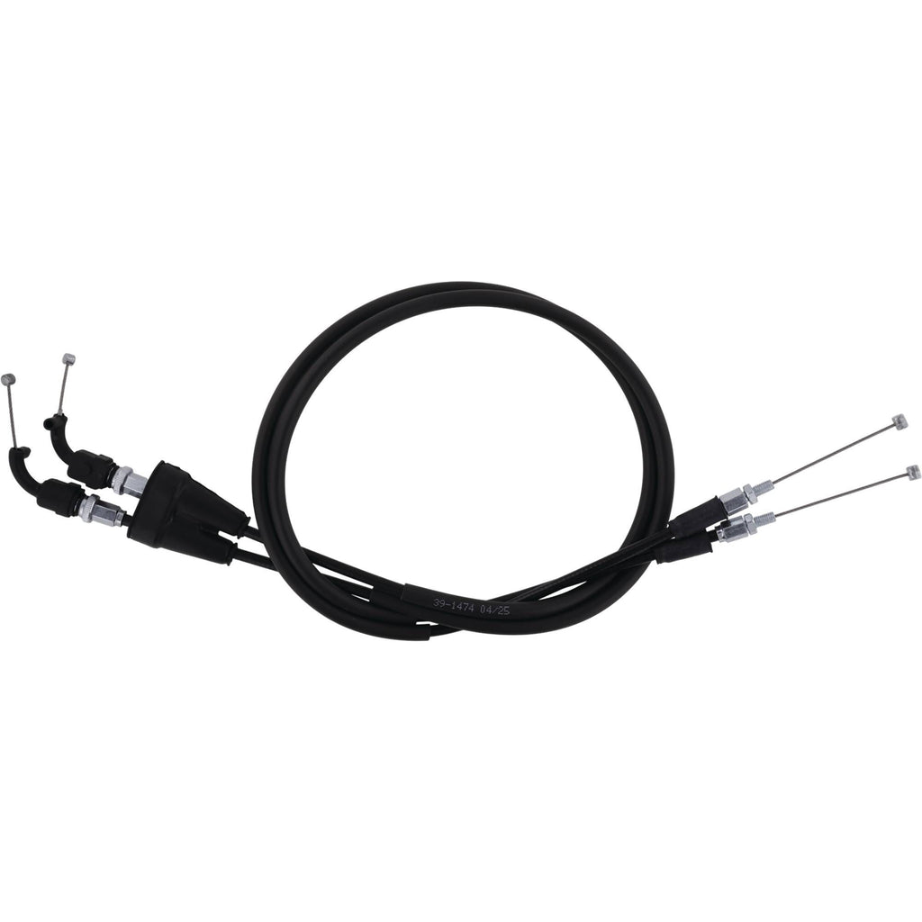 All Balls throttle control cable for K, G, H models, showing a black hydraulic control line with metal connectors