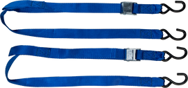Blue Fire Power 1.5-inch x 6-foot tie-down straps, 2-pack, suitable for securing cargo and transportation.