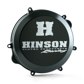 Hinson Billetproof clutch cover for KX 450 4T engine, durable metal construction, detailed view of the motorcycle engine component