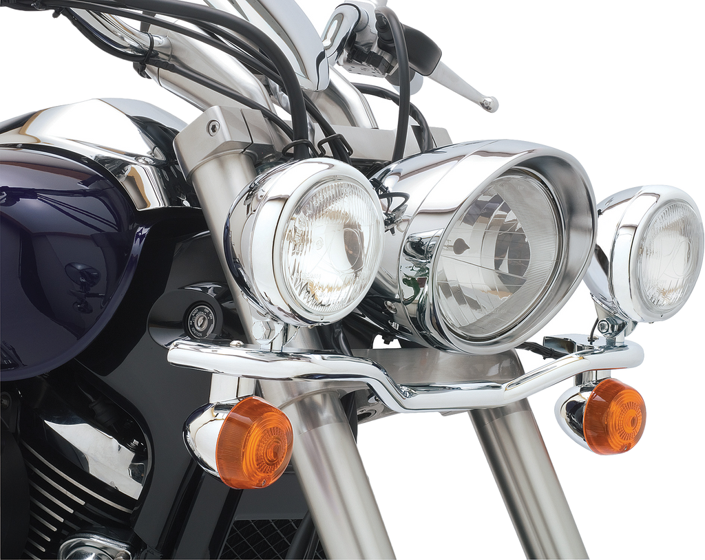 Cobra Chrome Light Bar for Suzuki VS1500LC/C90 motorcycle, illumination product with chrome finish, 98-2009 model compatibility