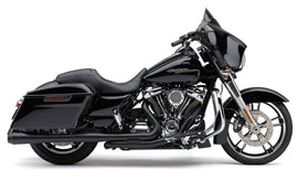 Cobra Pro Chamber dual bung high performance exhaust in black for Harley Davidson flh/flt models, part 82-96345.