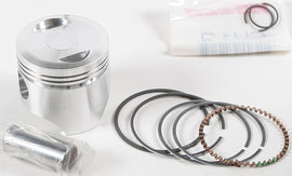 Wiseco piston kit 40.50mm with +1.50mm oversize and 11:1 compression ratio, featuring honed components for engine performance.