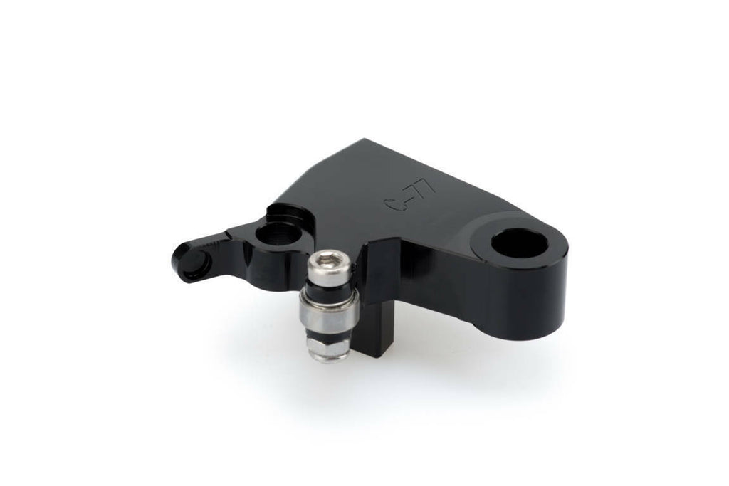 Black PUIG lever adapter clutch for motorcycle, featuring a sturdy design and precise fitting for enhanced control.