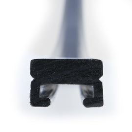 Black SP1 Slide Runners in size S/M with sleek design, featuring adjustable straps and comfortable fit.