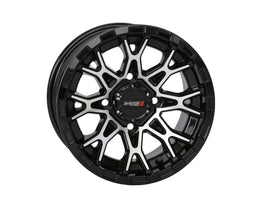 Can-Am Maverick System 3 St6 Wheel 14x7 inches, gloss black and machined finish with 4+3 offset and 4/137 bolt pattern.