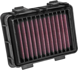 K&N Air Filter 781217 for vehicle air intake systems, showcasing the reusable, high-performance air filter element.
