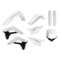 Polisport Plastics full enduro body kit in white for Sherco motorcycles, includes front and rear plastic panels.
