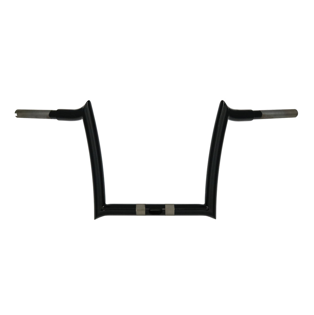 Bagger Nation 16-inch OEM Monkey Bars in black for Harley Davidson motorcycles, model years 2015-2023, shown installed on a bike.