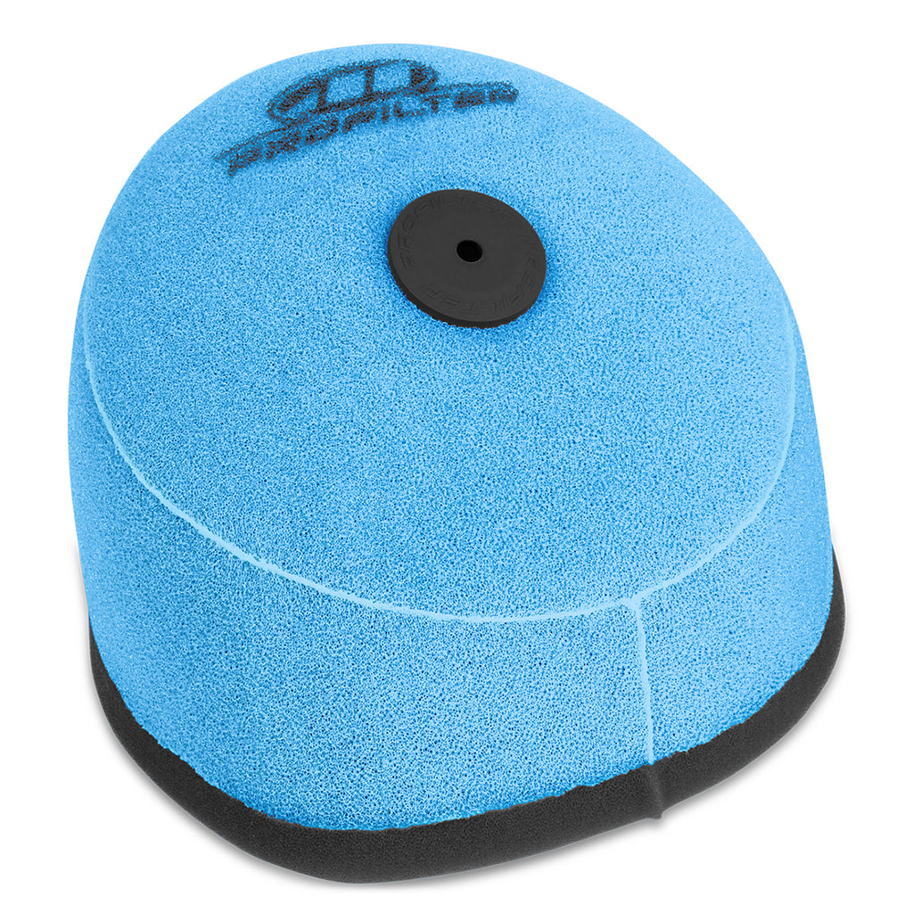 Pro Filter air filter ready to use, pre-oiled, for enhanced air filtration; shows the filter element in a protective casing.