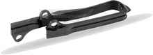 Load image into Gallery viewer, Polisport Plastics black chain slider for drive chain system, part number 64-0453, shown on a motorcycle chain.