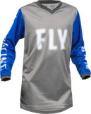 Fly Racing Youth F-16 Jersey Grey/Blue Yx 376-223YX
