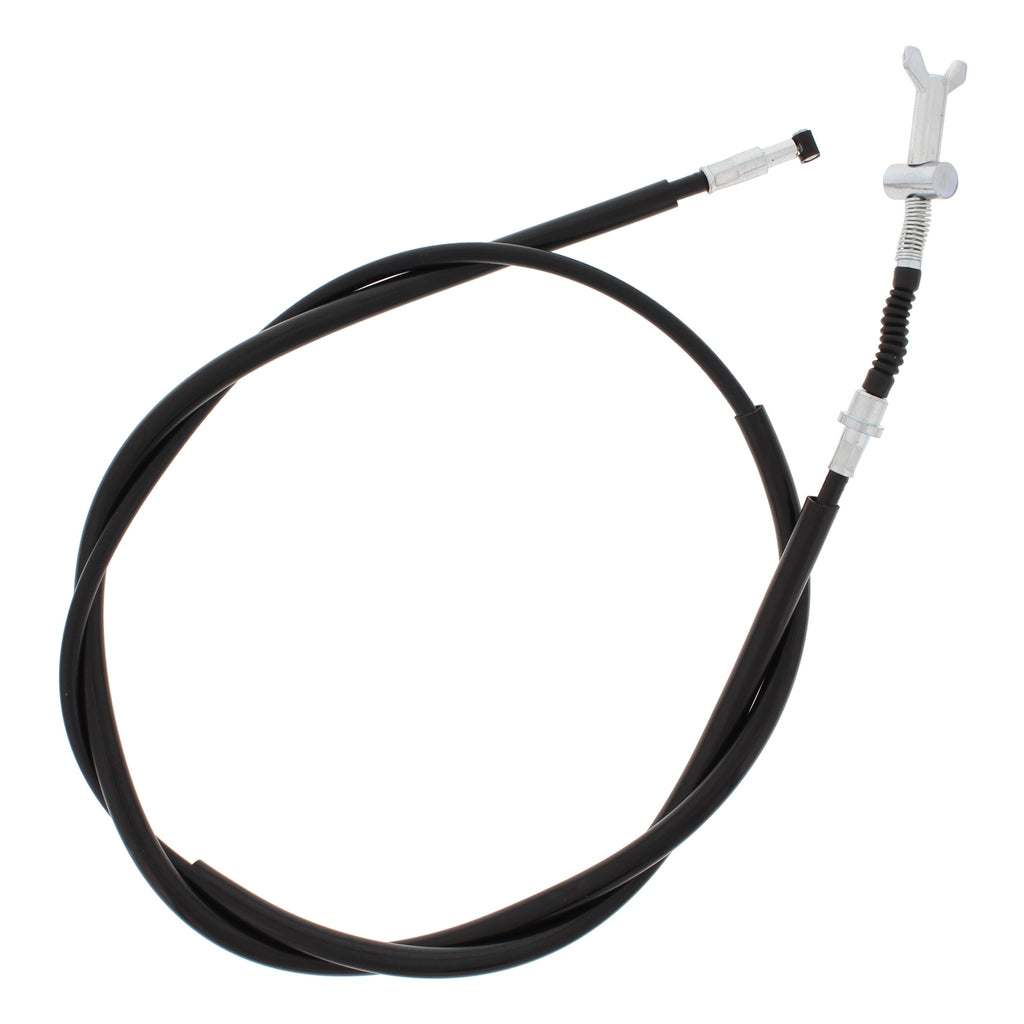 All Balls rear hand brake cable 24-54015 for hydraulic control lines, showing the cable with connectors and protective casing.