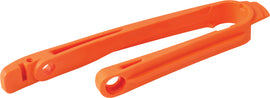 Polisport Plastics 4-Stroke Drive Chain Slider in orange, designed for motorcycle chain protection and durability.