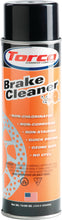 Load image into Gallery viewer, Torco Brake &amp; Contact Cleaner in 13oz spray can, showing the orange and white label with product details and safety instructions.