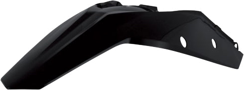 Black Acerbis rear/side cowling for motorcycle, showcasing the sleek plastic component with mounting points and aerodynamic design.
