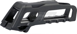 Polisport Plastics black drive chain guide for bicycle, model 64-0103, mounted on a bike drivetrain.