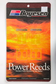 Boyesen motorcycle reeds for intake and carburetor, part number 59-7693, designed for fuel system performance.