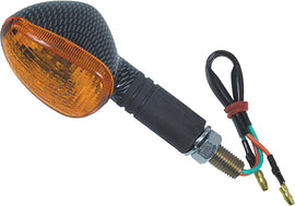 Fire Power Fire Power Oval Marker Light Rear Carbon, close-up view showing black oval lens and mounting details.