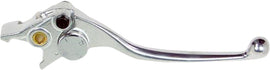 Silver Motion Pro brake lever for motorcycles, featuring a sleek design and ergonomic grip for precise control.